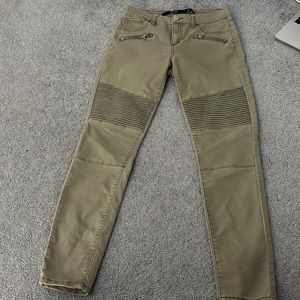 Army Green Moto Jeans